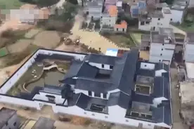 江西一农村现两千多平方米违建豪宅！航拍视频曝光，乡政府回应图片