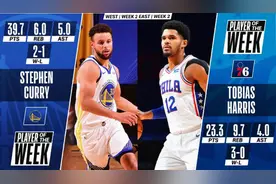 库里、哈里斯当选NBA第二周周最佳球员图片