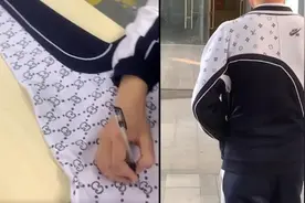 深圳高中生捡毕业生丢弃的校服，手绘奢侈品logo再“秀”
