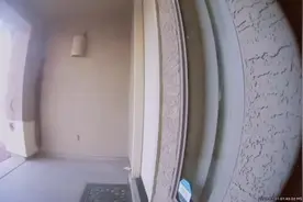 房子着火好心邻居敲门叫醒屋主一家 不久后屋顶坍塌图片