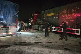一车Switch游戏机差点被烧毁，幸亏被救援人员抢下！一晚两起货车起火需警惕图片