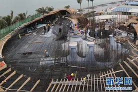 海口云洞图书馆项目加紧施工图片