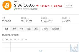 今年已暴涨26%！比特币突破36000美元/枚，续创历史新高，一枚可买一辆MODEL 3了图片