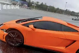 机场高速，兰博基尼失控撞上奥迪！民警调查还有惊人发现……图片