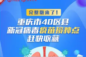 完整版来了！重庆市40区县新冠肺炎疫苗接种点 赶快收藏图片
