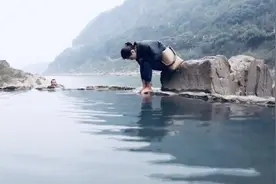 一边泡温泉一边看江景！北碚嘉陵江上的“野温泉”你来过吗？图片