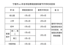 寒假放假时间有调整！开学时间公布！福建两地最新通知→图片