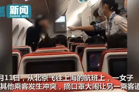 女子与人争执后机舱内摘口罩大闹，还碰瓷安全员！结局大快人心图片