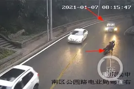 摩托车滑倒在地 为什么对面轿车负全责？图片