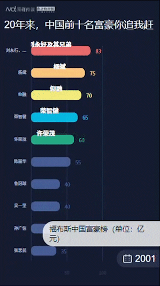 中国富豪20年：前十名财富涨46倍，卖水养猪致富不是梦图片