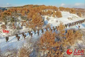 第80集团军某合成旅雪野练兵检验部队作战能力图片