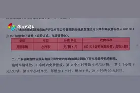 佛山一小区停车费突涨80%！业主怒了，接受不了图片