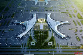 在“天府之眼”看飞机起降，成都天府国际机场酒店预计6月建成图片
