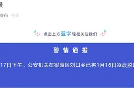 戴脚镣手铐盗窃犯从派出所脱逃？河南商丘：已抓获图片