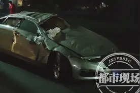 南昌昨晚突发，已致1死3伤，事发老福山立交桥图片