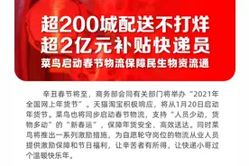 多家物流平台启动“春节不打烊”，春节期间网购订单照常发货配送图片