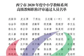 公示！西宁市这123名中小学教师通过高级职称评审图片