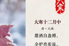 大寒•诗节丨岁末将至 愿温暖如初图片