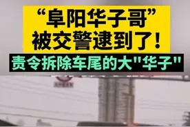 “阜阳华子哥”被交警逮到了，装这个只为好看，责令拆除图片