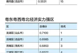县域经济谁最强：普宁高州英德图片