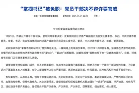 “掌掴书记”被免职，中纪委发声图片