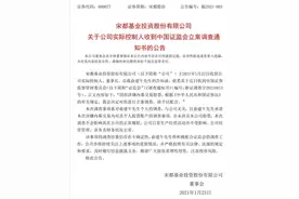 涉内幕交易，宋都股份实控人、董事长、总裁俞建午被证监会立案调查图片