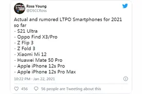 消息称iPhone 12s Pro与Pro Max机型将采用LTPO屏幕图片
