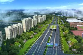 彩虹快速路西延（之江段）最新进展，计划2021年年底建成通车图片