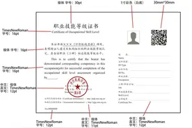 职业技能等级证书，应该长什么样？样式规范来了→图片