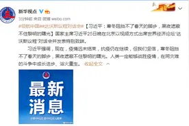 习近平：寒冬阻挡不了春天的脚步，黑夜遮蔽不住黎明的曙光图片