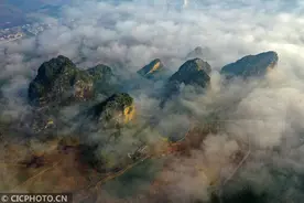 广东英德：英西峰林美如仙境图片