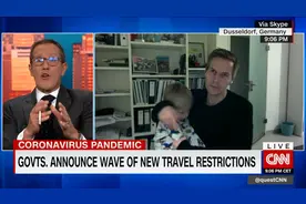 特别嘉宾来了！爸爸连线CNN 7岁萌娃穿睡衣入镜求哄睡……视频封面