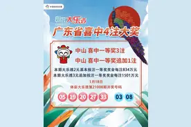 总奖金4000多万元！中山两彩民喜中一等奖图片