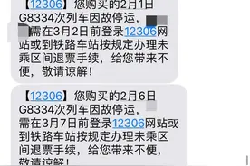 多趟经安徽列车停运 12306回应：三十日内全额退票图片