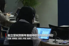 赵立坚祝贺新年首趟中欧班列顺利开行视频封面