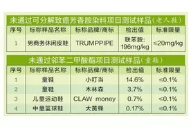 穗佛澳三地发布测评：某品牌男鞋致癌成分超标8.8倍图片
