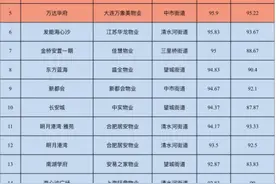 最新排名通报！涉及六安金安区住宅小区图片