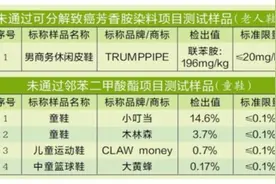 某品牌男鞋致癌成分超标8.8倍图片