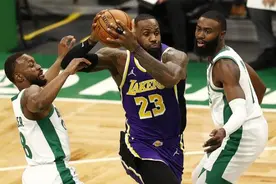 浓眉27+14湖人险胜绿军 詹皇21+7+7双探花合砍58分图片