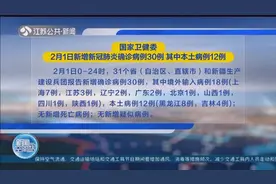 国家卫健委：2月1日新增确诊病例30例，其中本土病例12例视频封面