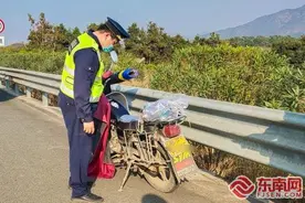 长泰高速惊现龙岩牌照摩托车 调查发现竟是失窃车辆图片