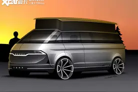 既复古又未来 新斯柯达1203 Camper Van渲染图曝光图片