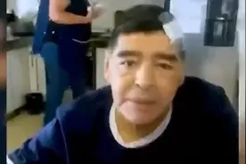 马拉多纳生前最后视频曝光：头上缠绷带，称自己一切都好图片