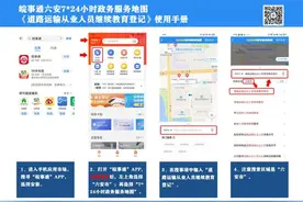 六安市运管处实现《道路运输从业人员继续教育登记》业务手机办理图片