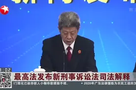 最高法发布新刑事诉讼法司法解释视频封面