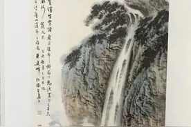 「静夜有声」望庐山瀑布图片