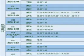 滨州惠民县城区公交、旅游专线及城乡公交2021年春节期间运行计划公布图片