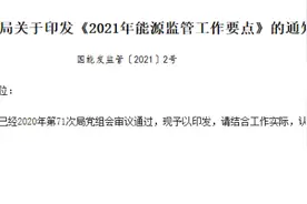 国家能源局发布《2021年能源监管工作要点》的通知图片