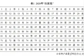 2020年全国姓名报告出炉图片