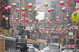 纽约华埠：疫情中迎牛年春节 华人盼“瑞雪兆丰年”图片